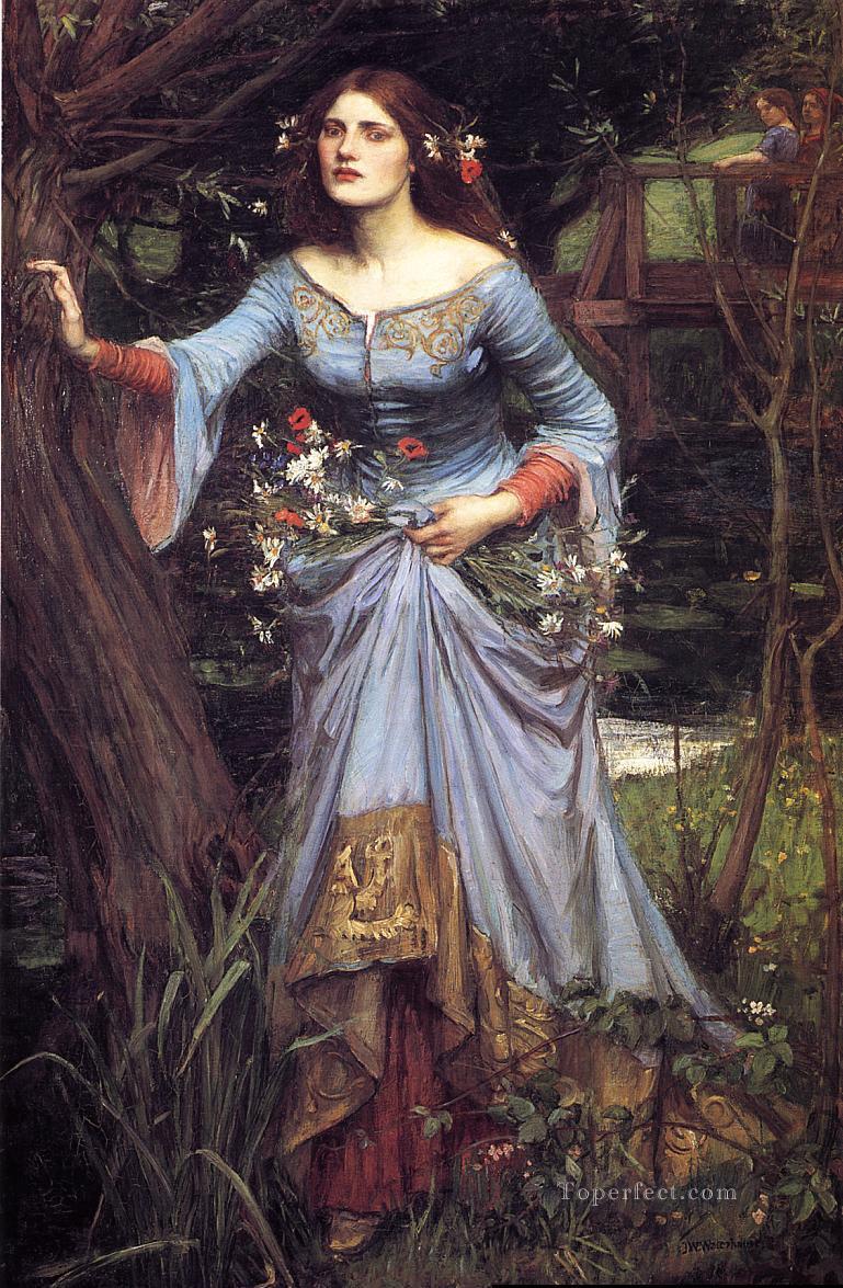 Ophelia Greek female John William Waterhouse Oil Paintings